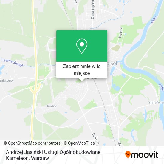 Mapa Andrzej Jasiński Usługi Ogólnobudowlane Kameleon