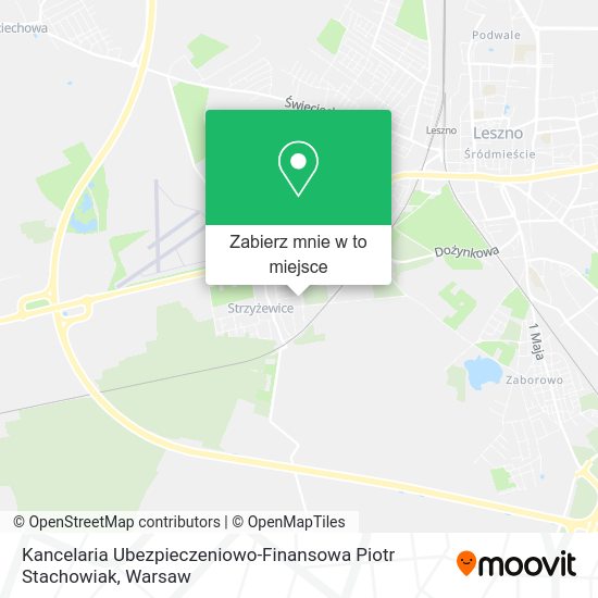 Mapa Kancelaria Ubezpieczeniowo-Finansowa Piotr Stachowiak