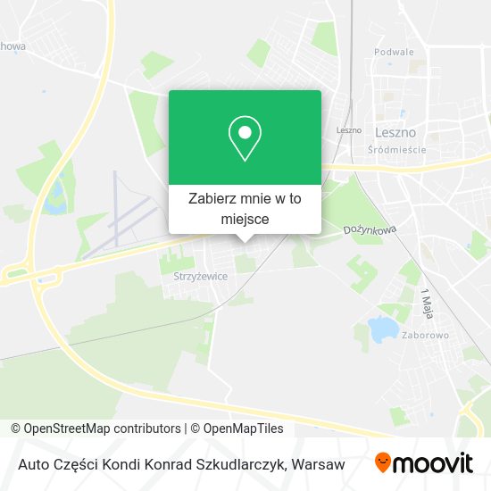 Mapa Auto Części Kondi Konrad Szkudlarczyk