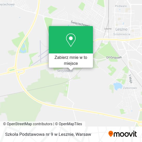 Mapa Szkoła Podstawowa nr 9 w Lesznie