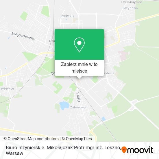 Mapa Biuro Inżynierskie. Mikołajczak Piotr mgr inż. Leszno