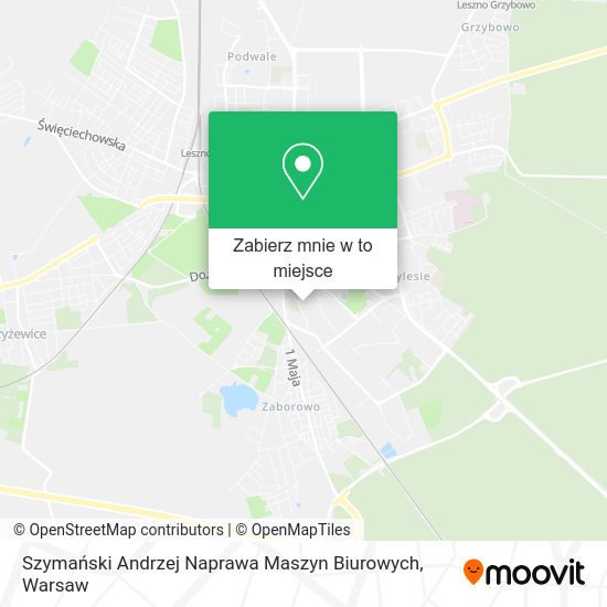 Mapa Szymański Andrzej Naprawa Maszyn Biurowych