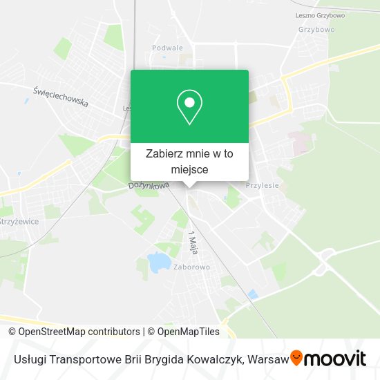 Mapa Usługi Transportowe Brii Brygida Kowalczyk