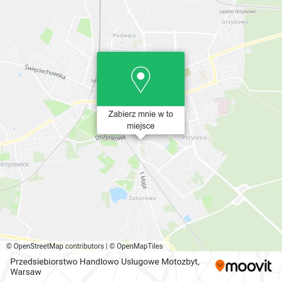 Mapa Przedsiebiorstwo Handlowo Uslugowe Motozbyt