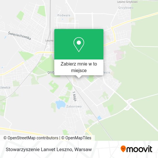 Mapa Stowarzyszenie Lanvet Leszno