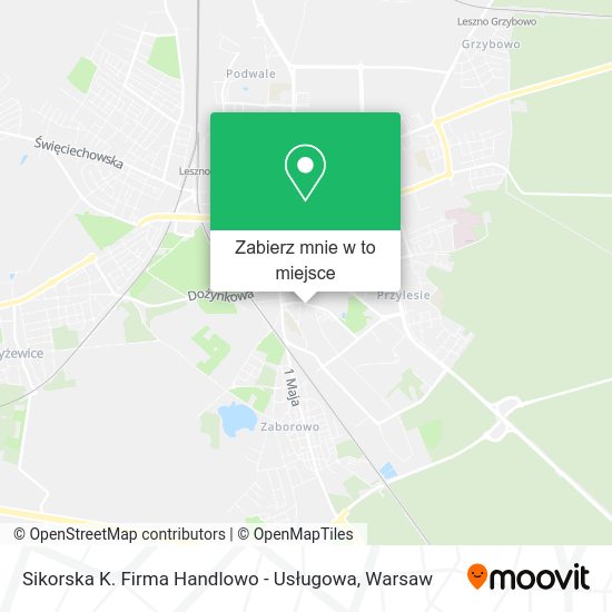 Mapa Sikorska K. Firma Handlowo - Usługowa