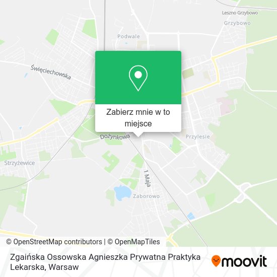 Mapa Zgaińska Ossowska Agnieszka Prywatna Praktyka Lekarska