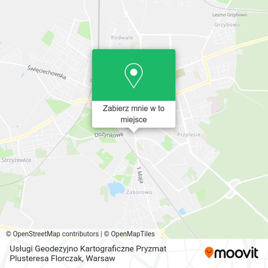 Mapa Usługi Geodezyjno Kartograficzne Pryzmat Plusteresa Florczak