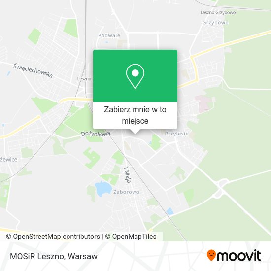 Mapa MOSiR Leszno