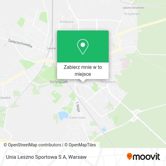 Mapa Unia Leszno Sportowa S A