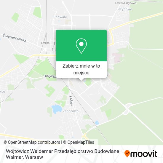 Mapa Wójtowicz Waldemar Przedsiębiorstwo Budowlane Walmar