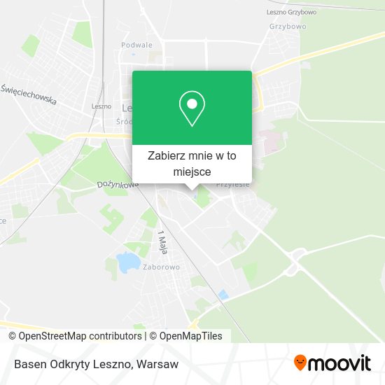 Mapa Basen Odkryty Leszno