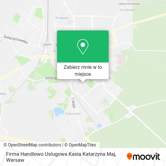 Mapa Firma Handlowo Uslugowa Kasia Katarzyna Maj