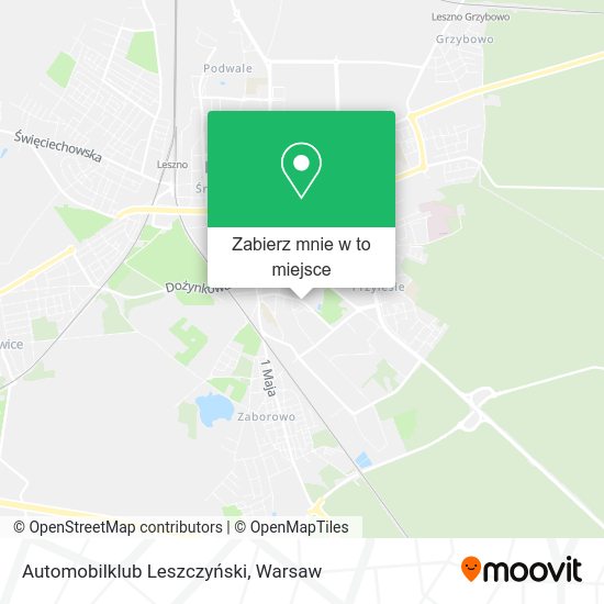 Mapa Automobilklub Leszczyński