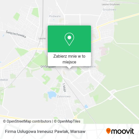 Mapa Firma Usługowa Ireneusz Pawlak