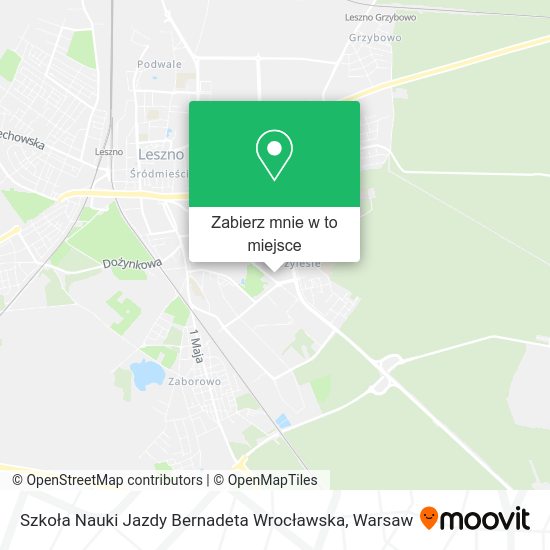 Mapa Szkoła Nauki Jazdy Bernadeta Wrocławska