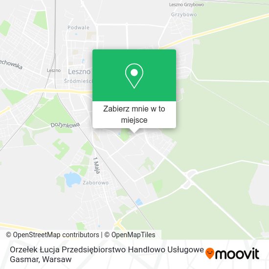 Mapa Orzełek Łucja Przedsiębiorstwo Handlowo Usługowe Gasmar