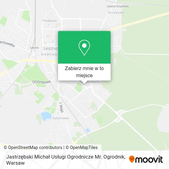 Mapa Jastrzębski Michał Usługi Ogrodnicze Mr. Ogrodnik