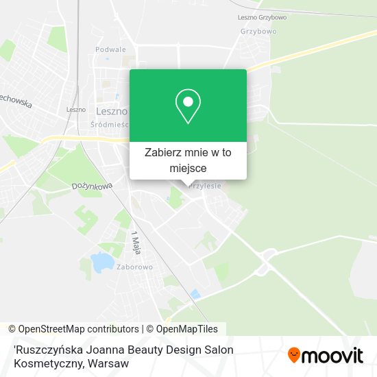 Mapa 'Ruszczyńska Joanna Beauty Design Salon Kosmetyczny