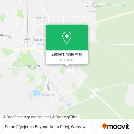 Mapa Salon Fryzjerski Beyond Anita Firlej