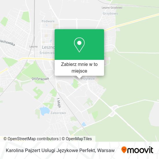 Mapa Karolina Pajzert Usługi Językowe Perfekt