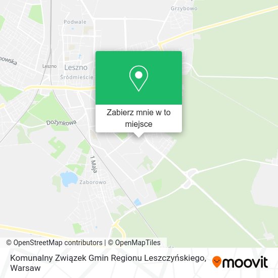 Mapa Komunalny Związek Gmin Regionu Leszczyńskiego