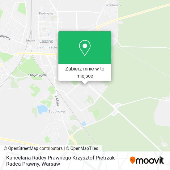 Mapa Kancelaria Radcy Prawnego Krzysztof Pietrzak Radca Prawny