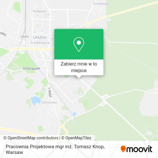 Mapa Pracownia Projektowa mgr inż. Tomasz Knop