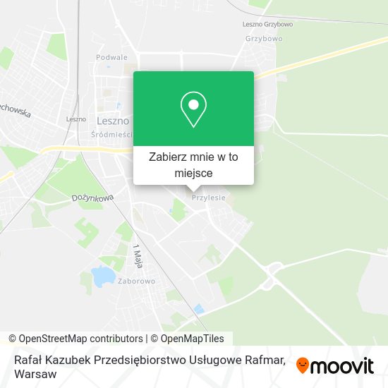 Mapa Rafał Kazubek Przedsiębiorstwo Usługowe Rafmar