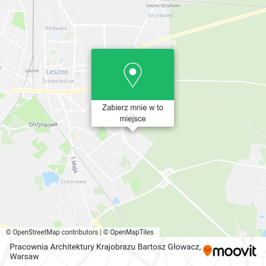 Mapa Pracownia Architektury Krajobrazu Bartosz Głowacz