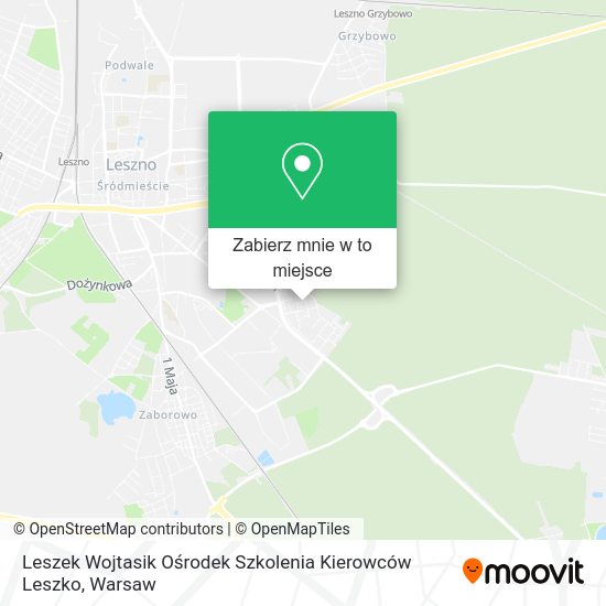 Mapa Leszek Wojtasik Ośrodek Szkolenia Kierowców Leszko