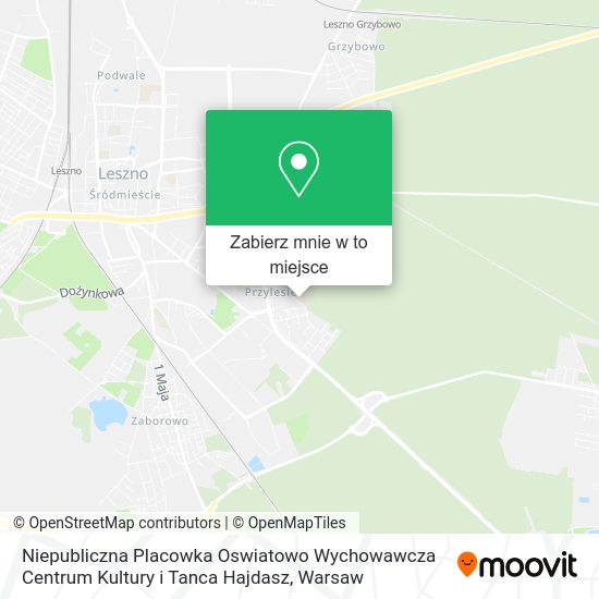 Mapa Niepubliczna Placowka Oswiatowo Wychowawcza Centrum Kultury i Tanca Hajdasz