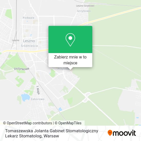 Mapa Tomaszewska Jolanta Gabinet Stomatologiczny Lekarz Stomatolog