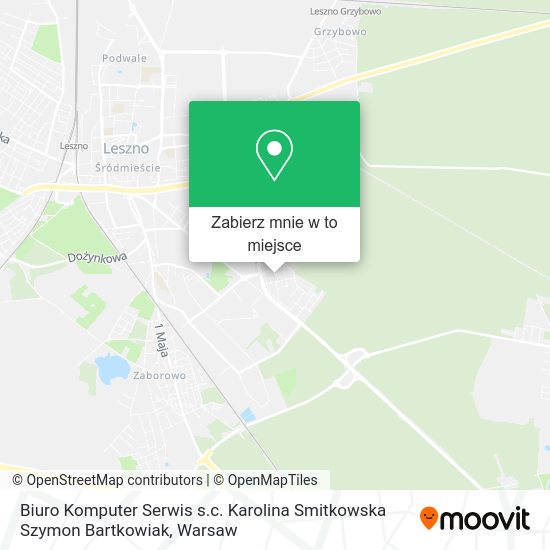 Mapa Biuro Komputer Serwis s.c. Karolina Smitkowska Szymon Bartkowiak