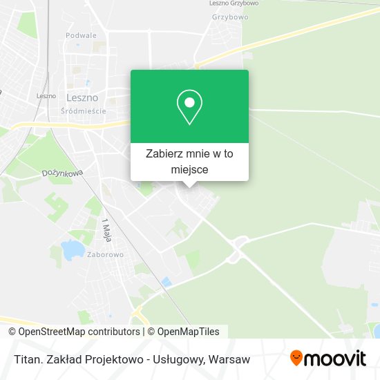 Mapa Titan. Zakład Projektowo - Usługowy