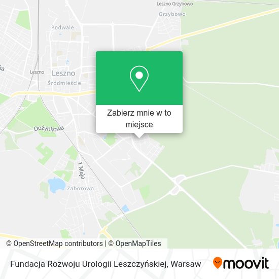 Mapa Fundacja Rozwoju Urologii Leszczyńskiej