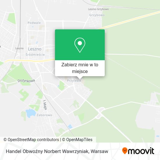 Mapa Handel Obwoźny Norbert Wawrzyniak