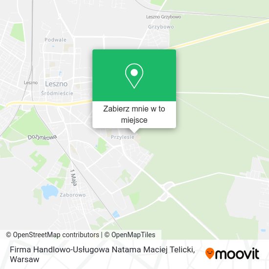 Mapa Firma Handlowo-Usługowa Natama Maciej Telicki