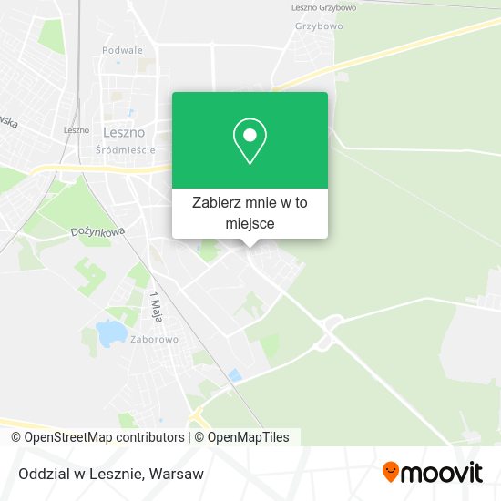 Mapa Oddzial w Lesznie