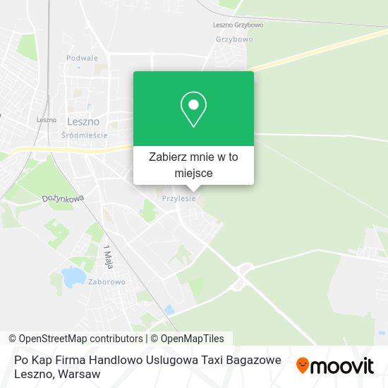 Mapa Po Kap Firma Handlowo Uslugowa Taxi Bagazowe Leszno