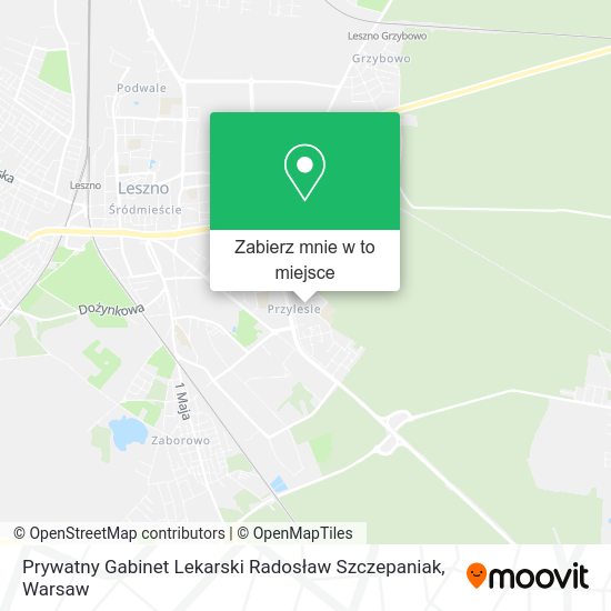 Mapa Prywatny Gabinet Lekarski Radosław Szczepaniak