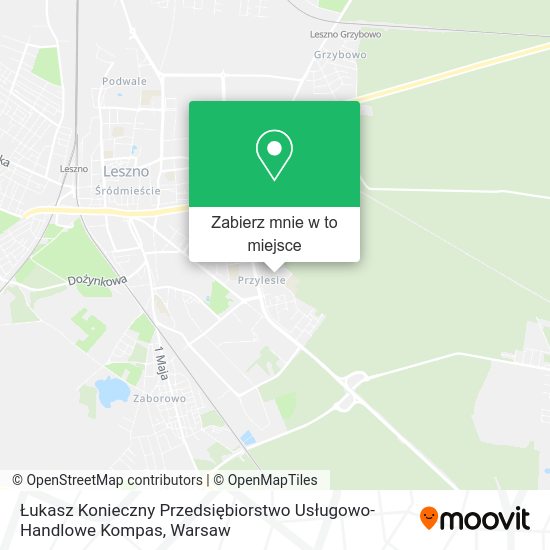 Mapa Łukasz Konieczny Przedsiębiorstwo Usługowo-Handlowe Kompas