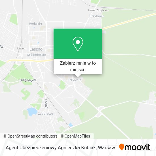 Mapa Agent Ubezpieczeniowy Agnieszka Kubiak