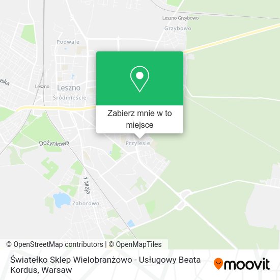 Mapa Światełko Sklep Wielobranżowo - Usługowy Beata Kordus