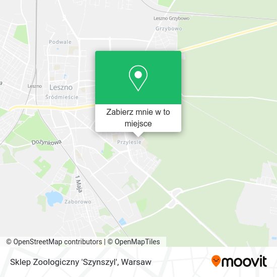 Mapa Sklep Zoologiczny 'Szynszyl'