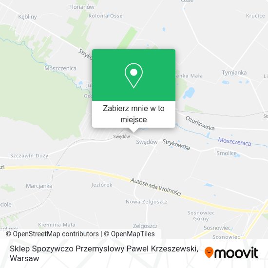 Mapa Sklep Spozywczo Przemyslowy Pawel Krzeszewski