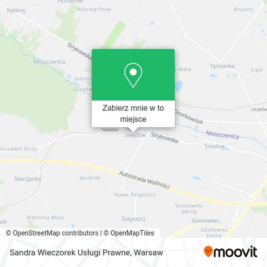 Mapa Sandra Wieczorek Usługi Prawne