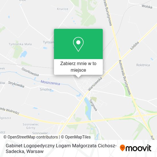 Mapa Gabinet Logopedyczny Logam Małgorzata Cichosz-Sadecka