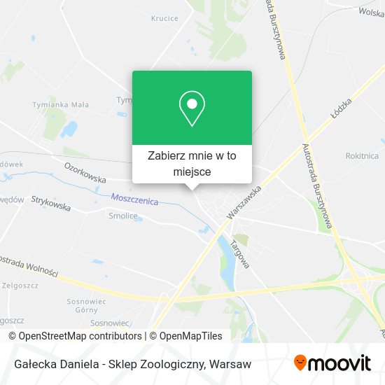 Mapa Gałecka Daniela - Sklep Zoologiczny