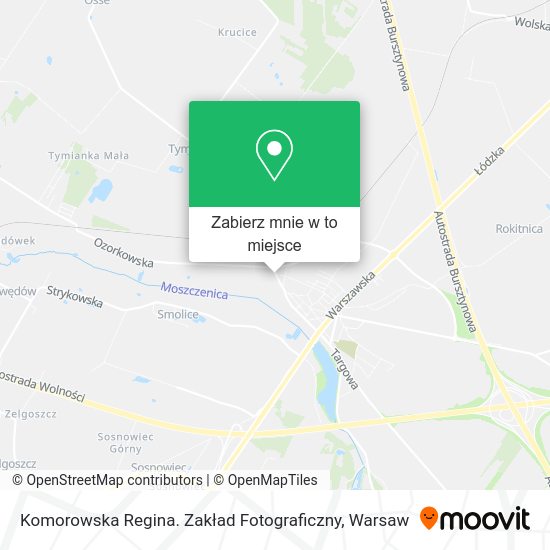 Mapa Komorowska Regina. Zakład Fotograficzny